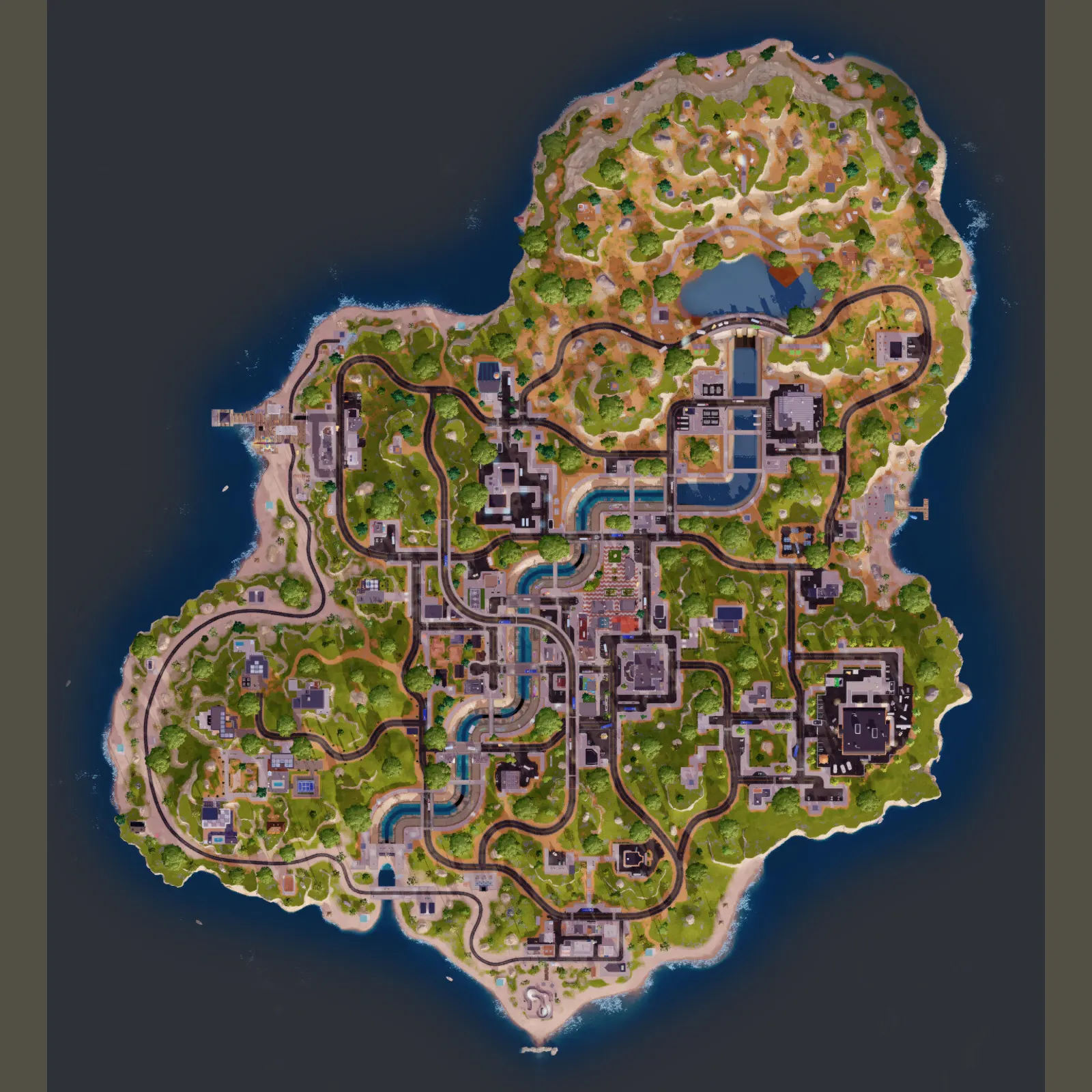 Fortnite Reload Surf City map, a summer beach island with Sweaty Shores, Divey Dam and Breaker Beach