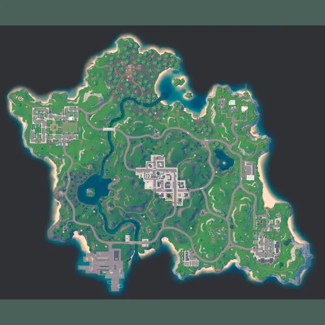 Fortnite Reload maps thumbnail, the Venture Reload island