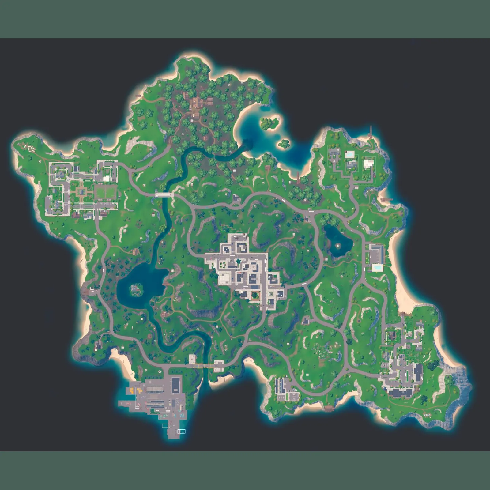Fortnite Reload Venture map, the original Reload island with Tilted Towers, Retail Row and Lil' Loot Lake